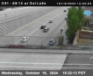 SB 15 at Del Lago bridge