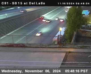 SB 15 at Del Lago bridge