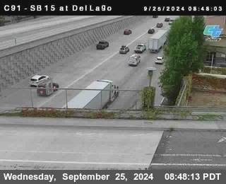 SB 15 at Del Lago bridge