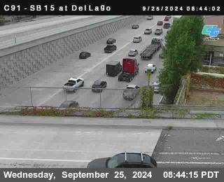 SB 15 at Del Lago bridge