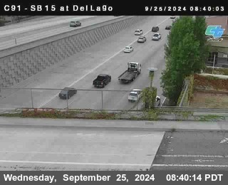 SB 15 at Del Lago bridge