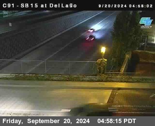 SB 15 at Del Lago bridge