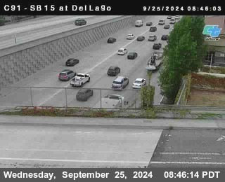 SB 15 at Del Lago bridge