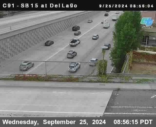 SB 15 at Del Lago bridge