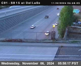 SB 15 at Del Lago bridge