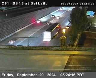 SB 15 at Del Lago bridge