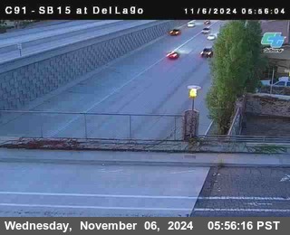 SB 15 at Del Lago bridge