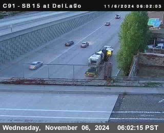 SB 15 at Del Lago bridge