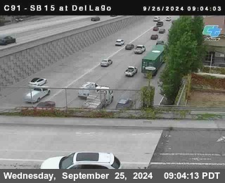 SB 15 at Del Lago bridge