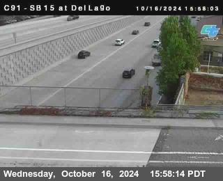 SB 15 at Del Lago bridge