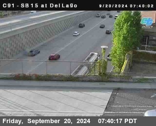 SB 15 at Del Lago bridge