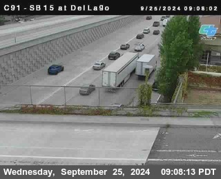 SB 15 at Del Lago bridge