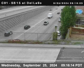 SB 15 at Del Lago bridge