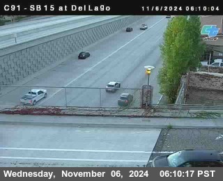 SB 15 at Del Lago bridge