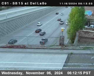 SB 15 at Del Lago bridge