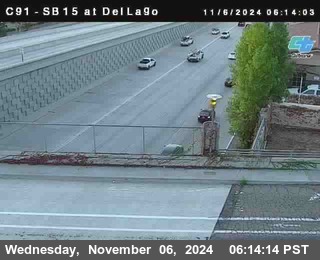 SB 15 at Del Lago bridge