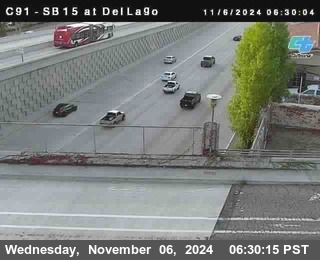 SB 15 at Del Lago bridge