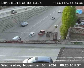 SB 15 at Del Lago bridge