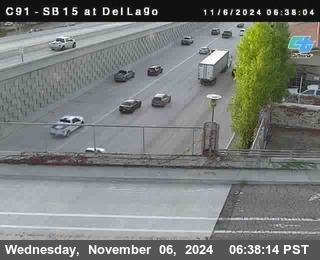 SB 15 at Del Lago bridge