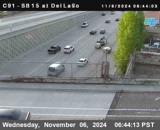 SB 15 at Del Lago bridge