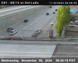 SB 15 at Del Lago bridge