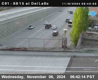 SB 15 at Del Lago bridge