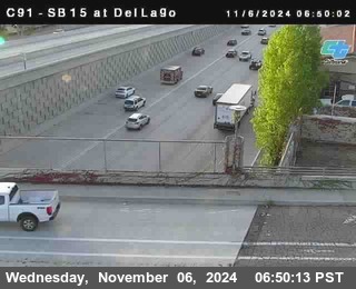 SB 15 at Del Lago bridge