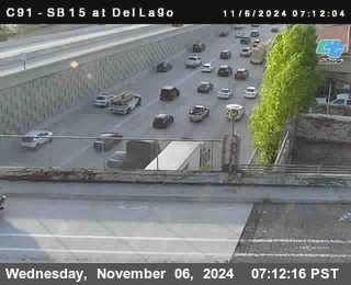 SB 15 at Del Lago bridge