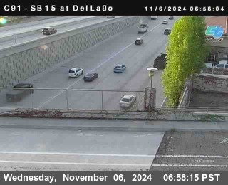 SB 15 at Del Lago bridge