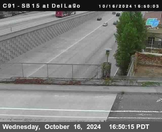 SB 15 at Del Lago bridge