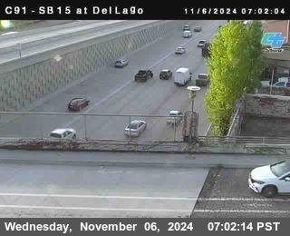 SB 15 at Del Lago bridge