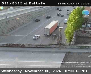 SB 15 at Del Lago bridge