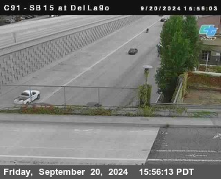 SB 15 at Del Lago bridge