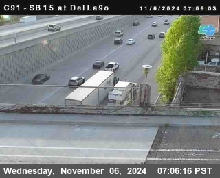 SB 15 at Del Lago bridge