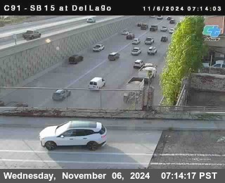 SB 15 at Del Lago bridge