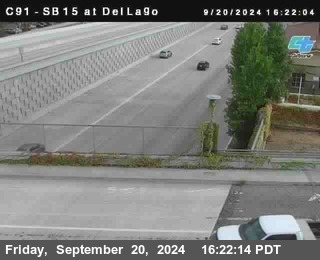 SB 15 at Del Lago bridge