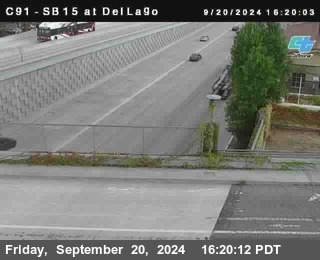 SB 15 at Del Lago bridge