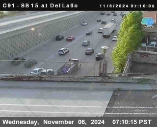 SB 15 at Del Lago bridge