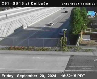 SB 15 at Del Lago bridge