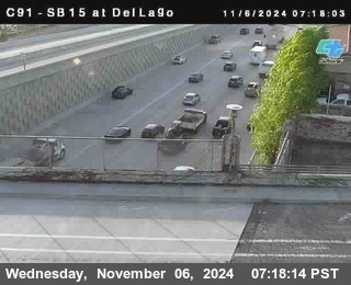 SB 15 at Del Lago bridge