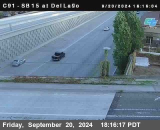 SB 15 at Del Lago bridge