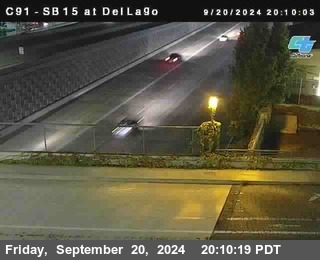 SB 15 at Del Lago bridge