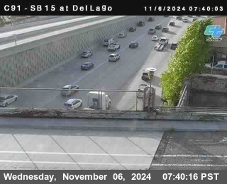 SB 15 at Del Lago bridge