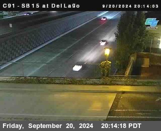 SB 15 at Del Lago bridge