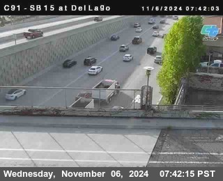 SB 15 at Del Lago bridge