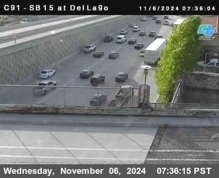 SB 15 at Del Lago bridge