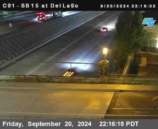 SB 15 at Del Lago bridge