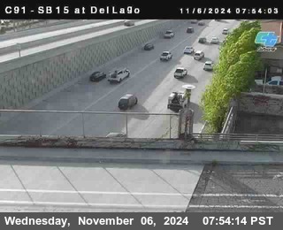 SB 15 at Del Lago bridge