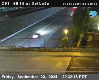 SB 15 at Del Lago bridge