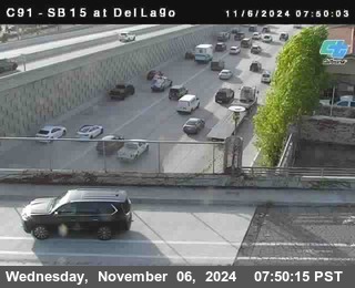 SB 15 at Del Lago bridge